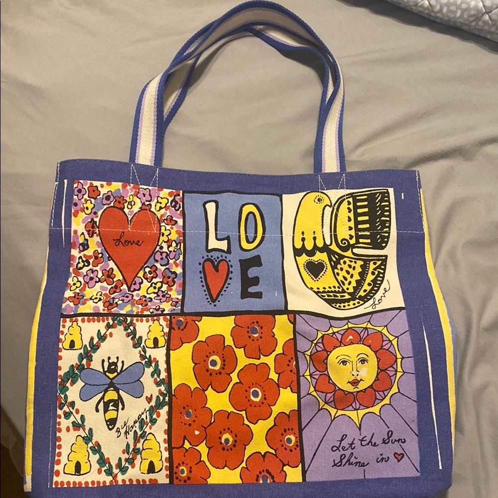 Brighton “You warm my heart” canvas tote. Excellent condition *see all pics